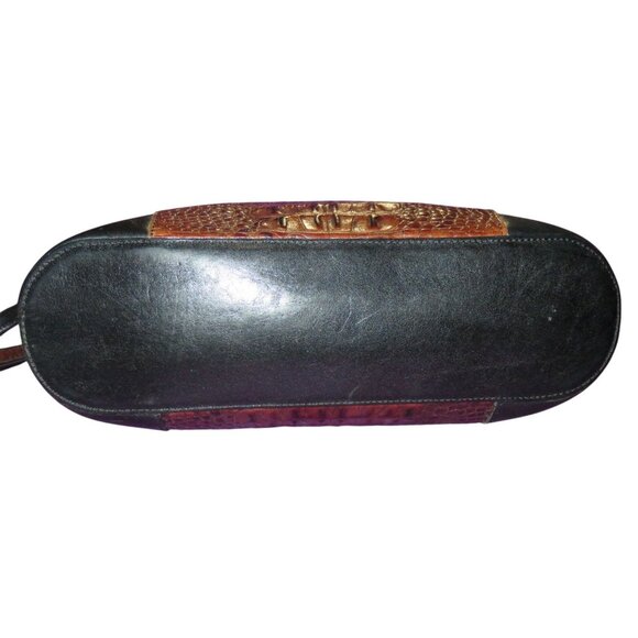 BRAHMIN Pecan Melbourne Croc Embossed Leather Tote & Wallet and Checkbook holder - Picture 9 of 15